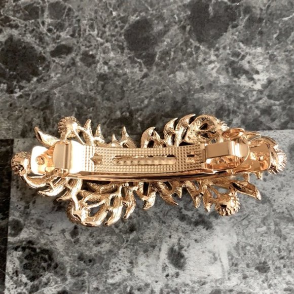 (2 for $10) NWOT Rhinestone / Gold Hair Clip - Picture 5 of 5